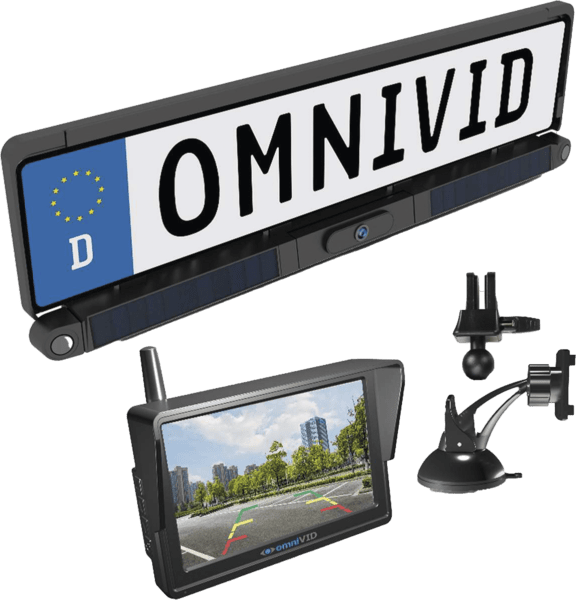 omniVID Solar6 Kabelloses Solar-Rückfahrvideosystem